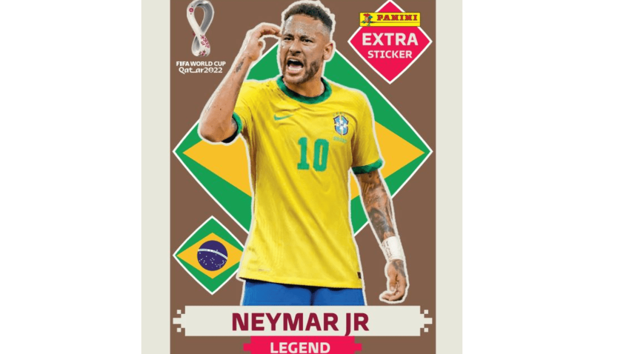 Figurinha Extra Neymar Álbum Copa Catar