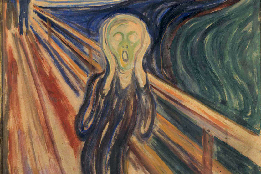 FANTASIA - A tela O Grito, do norueguês Edvard Munch: no Brasil, o temor vazio de algo que não virá -