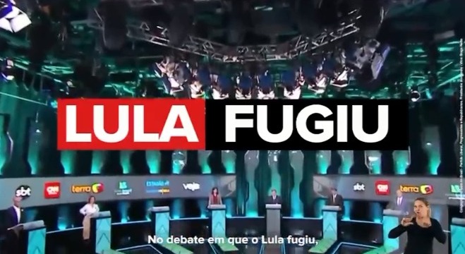 Bolsonaro usa fuga de Lula em debate na propaganda na TV