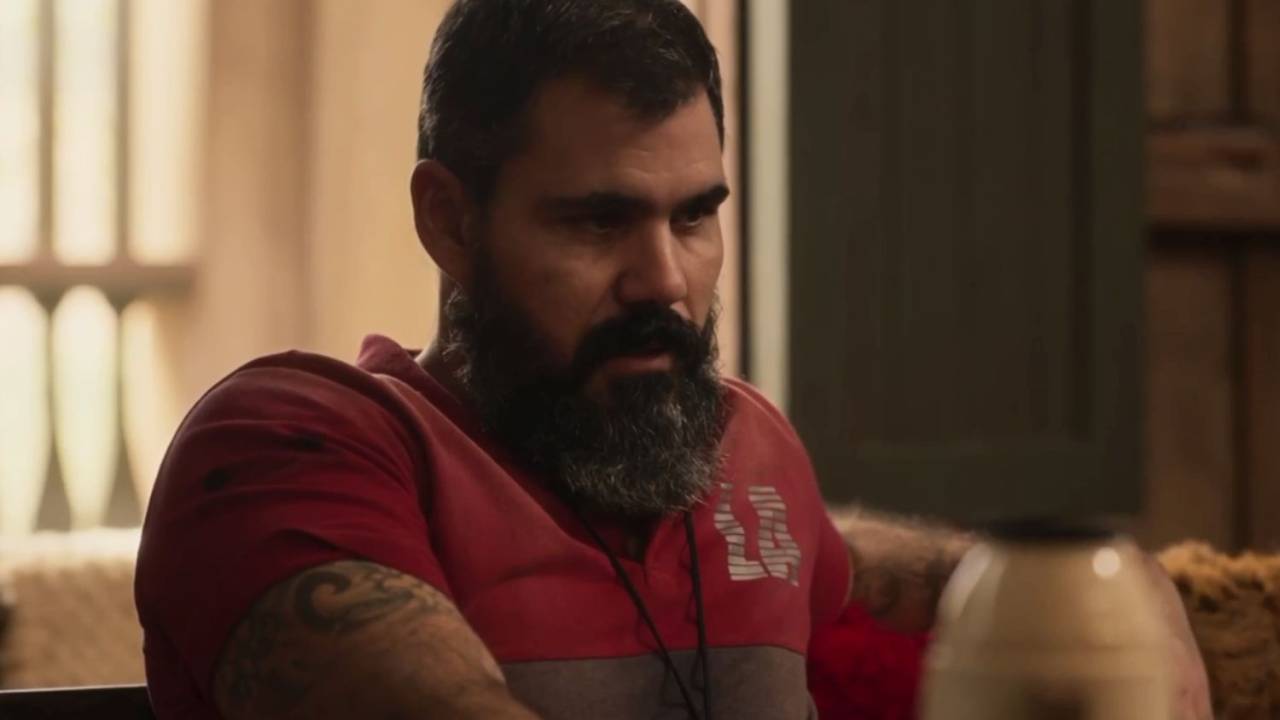 Juliano Cazarré como Alcides em 'Pantanal', novela das 9 da Globo