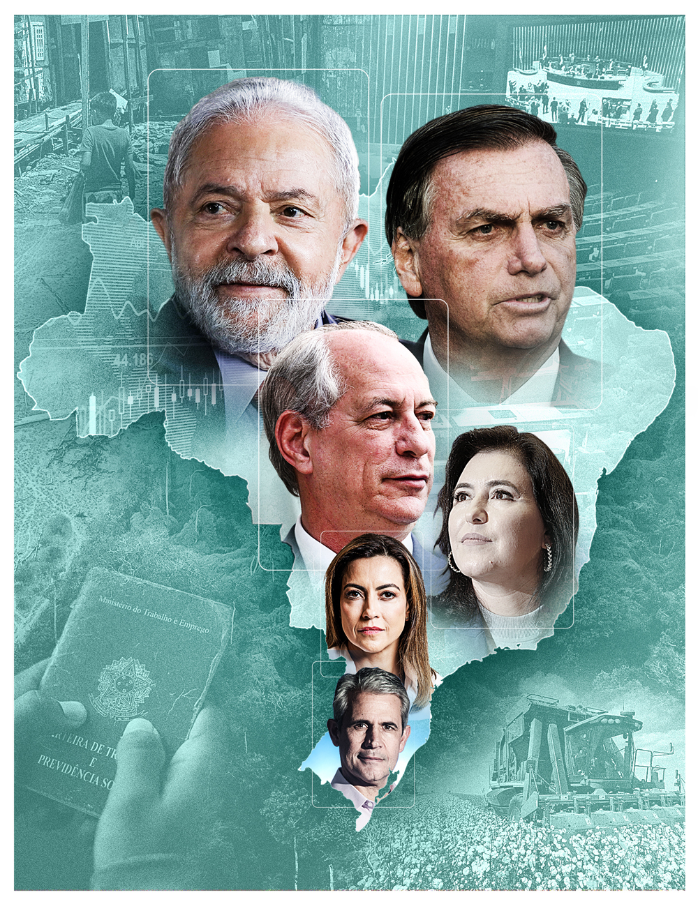 montagem-abre-Brasil-digital2 RETA FINAL - Corrida ao Planalto: a campanha foi marcada pelo debate superficial dos principais problemas da população -