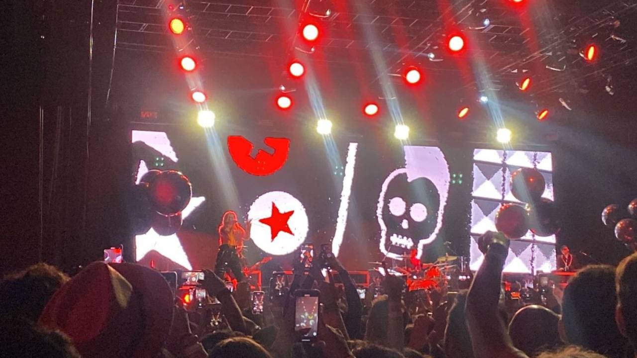 Avril Lavigne em seu show no Espaço Unimed, em São Paulo