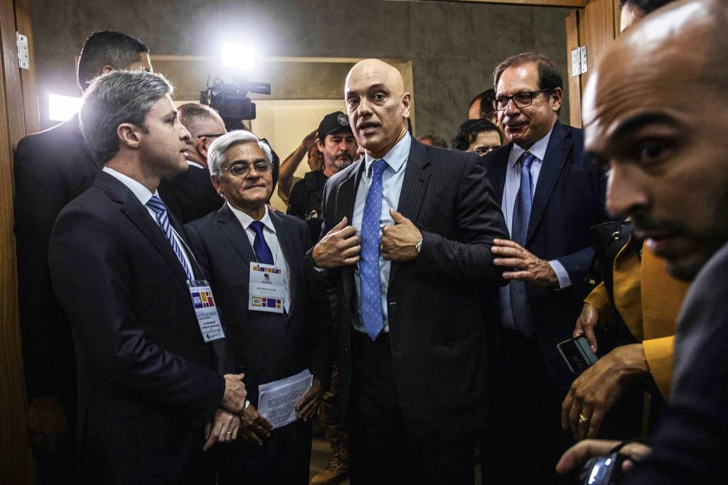 ALEXANDRE-MORAES-NYTIMES-2022-09.jpg LINHA FINA - Moraes, do TSE: equilíbrio entre censura e combate a inverdades -