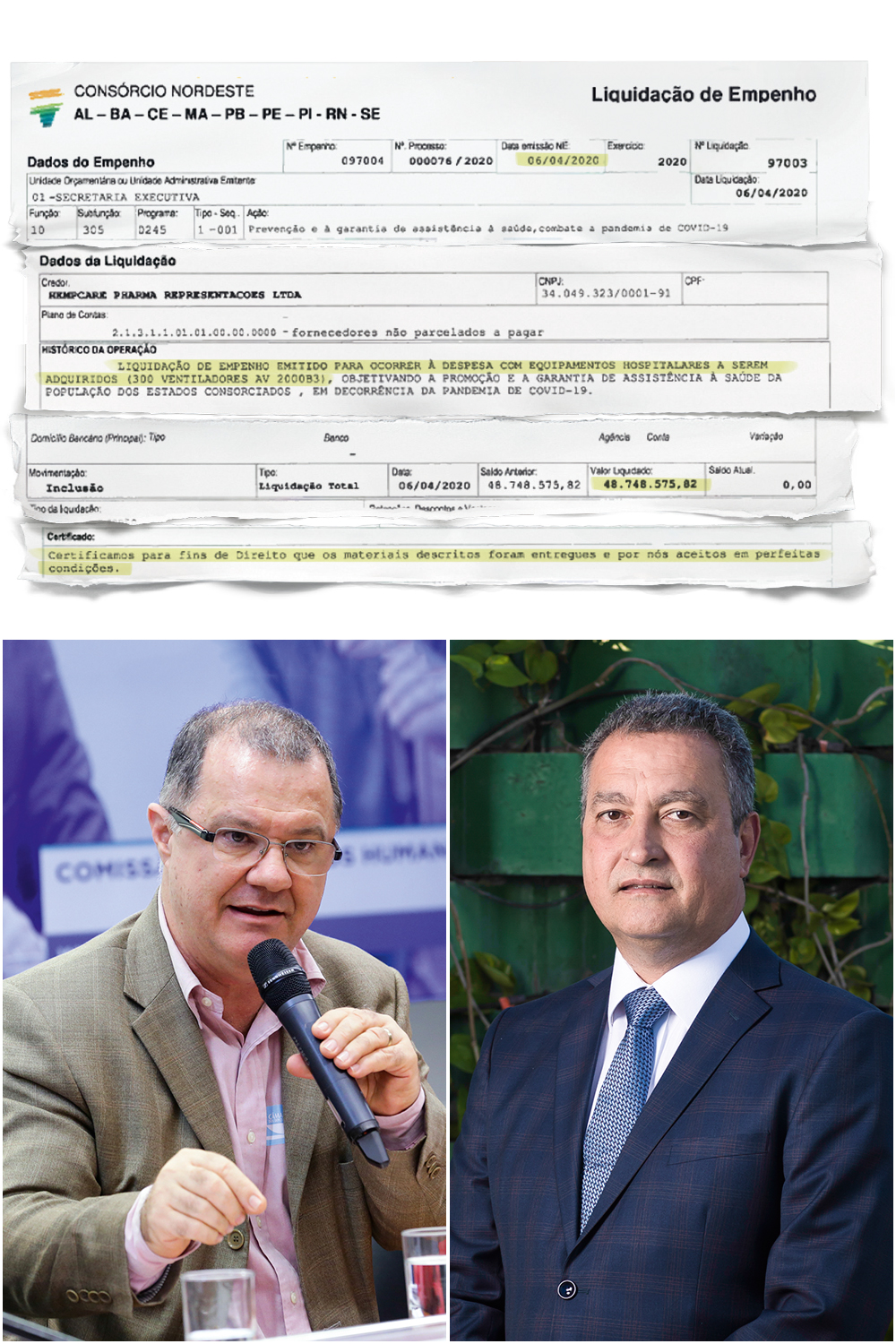 FRAUDE-ESCANCARADA FRAUDE - Consórcio atestou entrega de equipamentos que sequer existiam