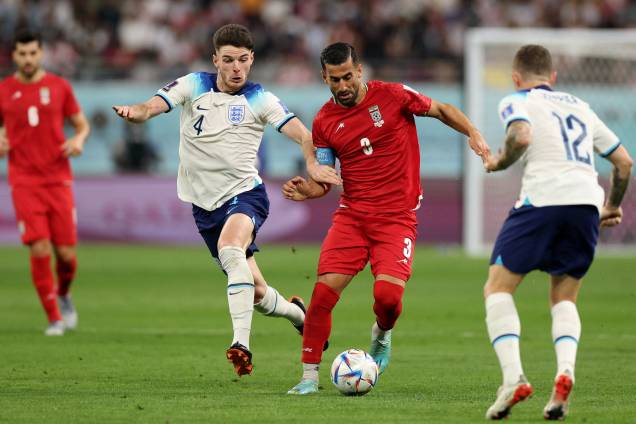 Inglaterra e Irã durante partida pelo grupo B da Copa do Mundo de 2022 - Inglaterra e Irã durante partida pelo grupo B da Copa do Mundo de 2022 -