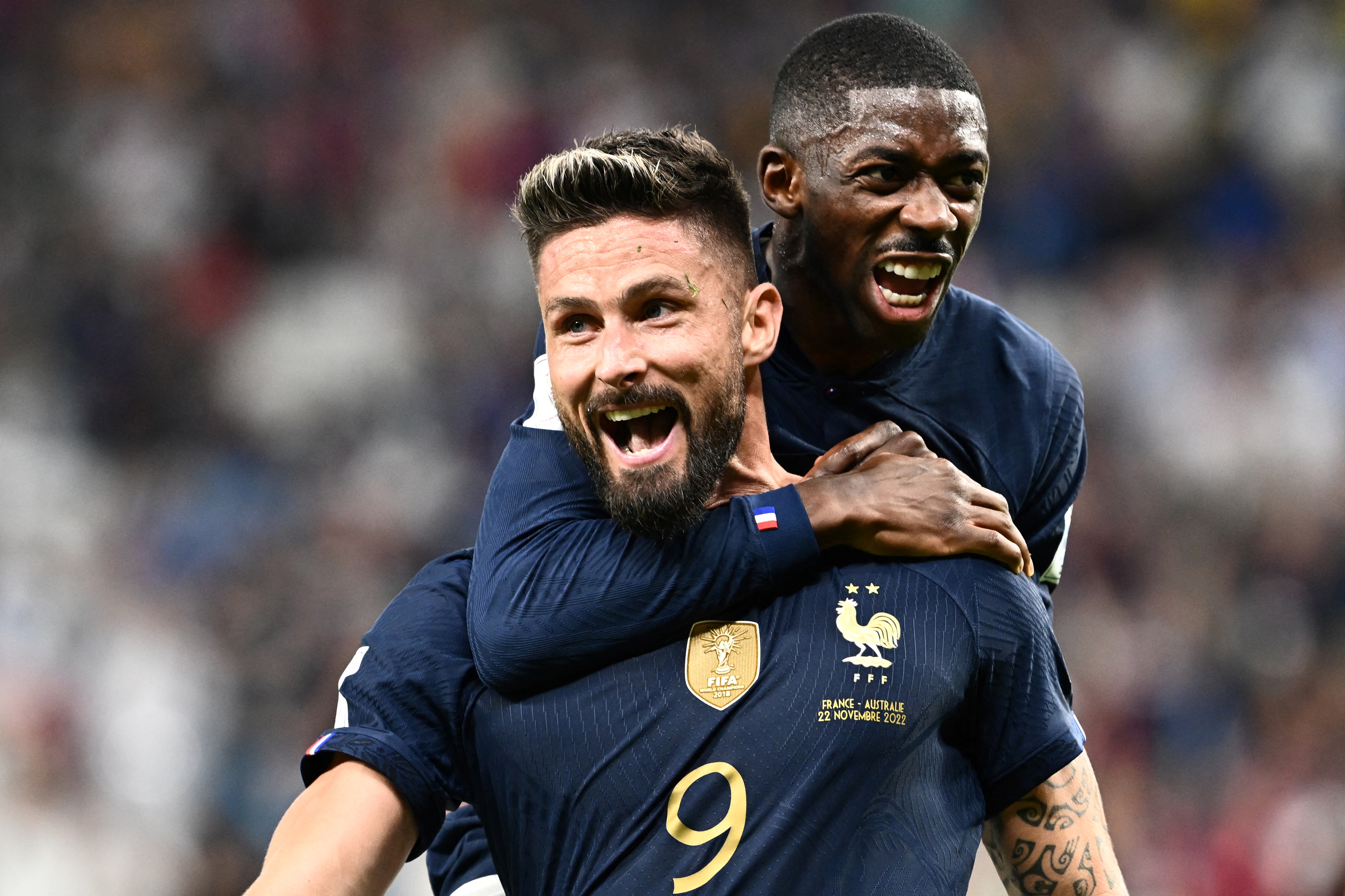 França leva susto, mas vira e goleia a Austrália em estreia na Copa