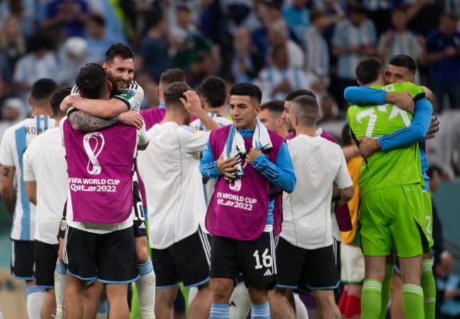 ARGENTINA X MÉXICOCOPA DO MUNDO FIFA, CATAR 202226/11/2022 Festa argentina com a vitória no Lusail -