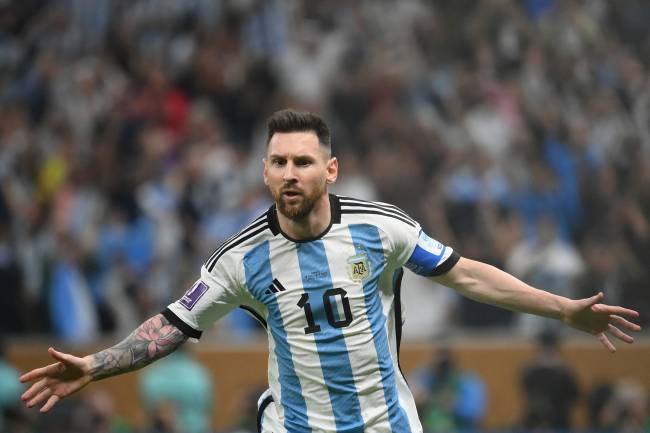 FBL-WC-2022-MATCH64-ARG-FRA Lionel Messi abriu o placar para os argentinos -