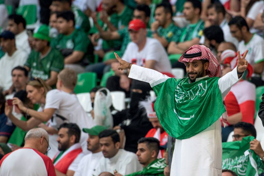 ARABES01.jpg TRÉGUA - Torcedor da Arábia Saudita: até 2021 não havia relações com o Catar -