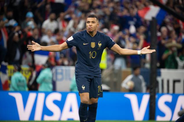 Kylian Mbappé autor dos 3 gols da França na partida - Kylian Mbappé autor dos 3 gols da França na partida -