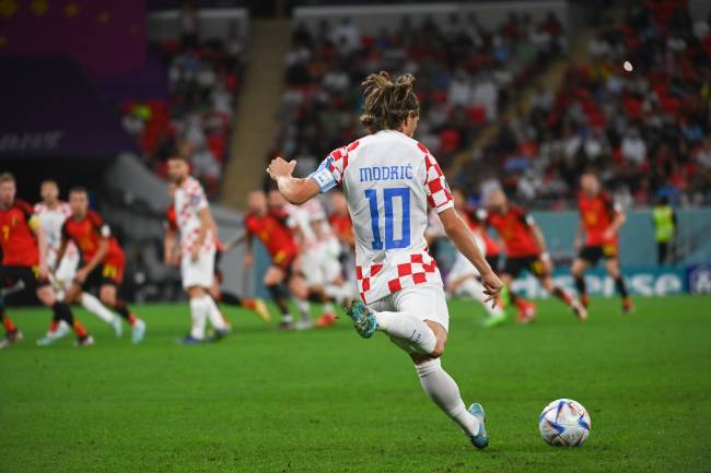 Croácia X BélgicaCopa do Mundo FIFA., Catar 202201/12/2022 Aos 37, Modric segue como a principal referência croata -
