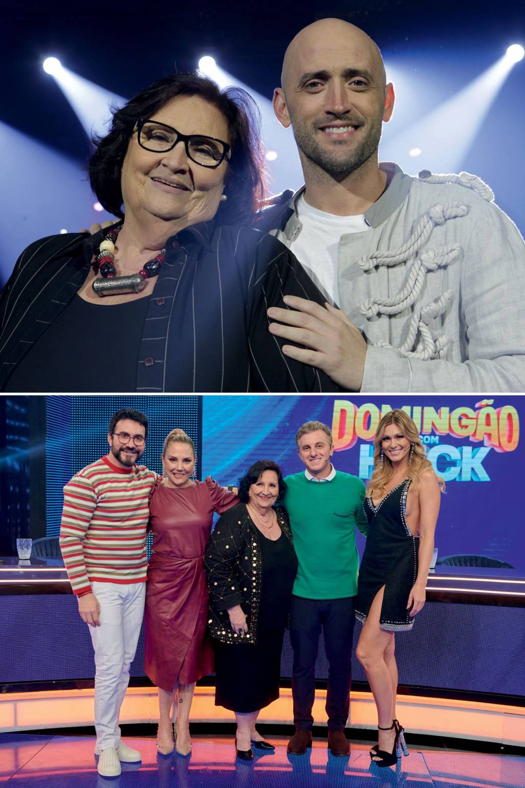 Deia-Paulo_Gustavo JUNTANDO OS CACOS - Com Paulo Gustavo (acima) e no programa de Luciano Huck na Globo: o filho vibrava com o carisma que a mãe agora exibe na tela da TV -