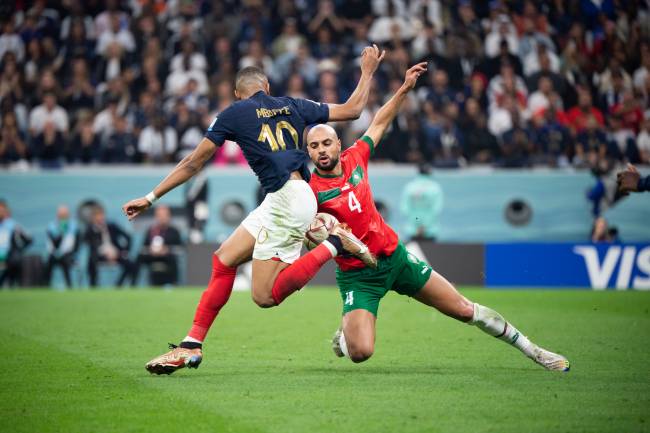 Mbappé passou em branco na partida -