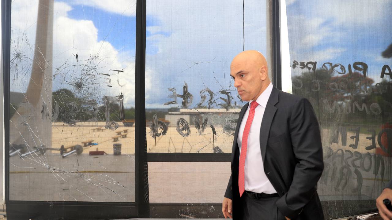Ministro Alexandre de Moraes visita o edifício sede do STF -