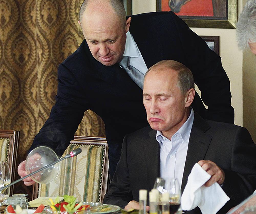 AP22313598036739.jpg LAÇOS DE AMIZADE - “Chef de Putin”: Prigozhin serve pessoalmente o presidente em seu restaurante -