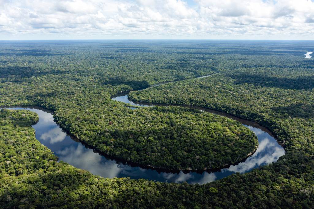 ABRE-000_32DE4R3.jpg POTÊNCIA VERDE - Rio Manicoré, no coração da Amazônia: zerar o desmatamento põe o Brasil em posição privilegiada -