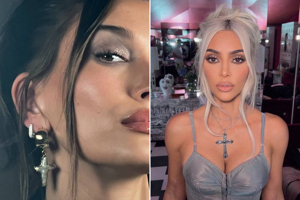 Hailey-Kardashian FÉ - Hailey Bieber e Kim Kardashian: amuletos ligados à espiritualidade voltam a ganhar adeptas famosas -