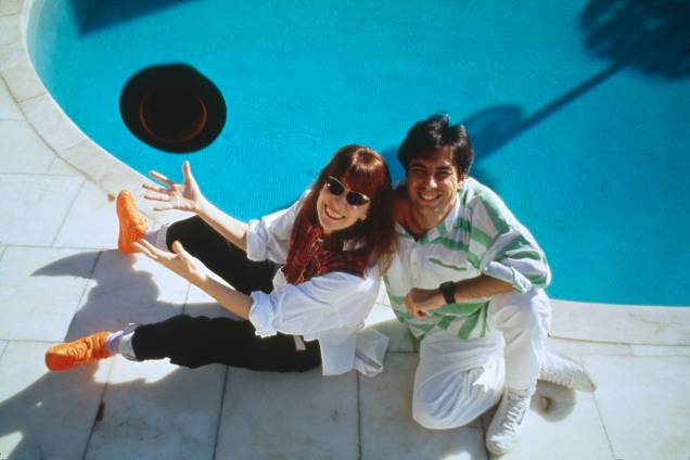 Rita Lee e Roberto de Carvalho, em 1987 - Rita Lee e Roberto de Carvalho, em 1987 -