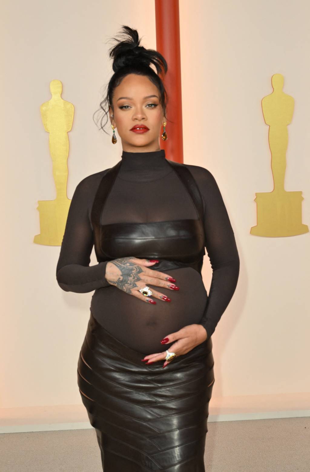 95th Annual Academy Awards – Arrivals – RED CARPET Barbadian singer-songwriter, actress Rihanna attends the 95th Annual Academy Awards at the Dolby Theatre in Hollywood, California on March 12, 2023. (Photo by ANGELA WEISS / AFP)