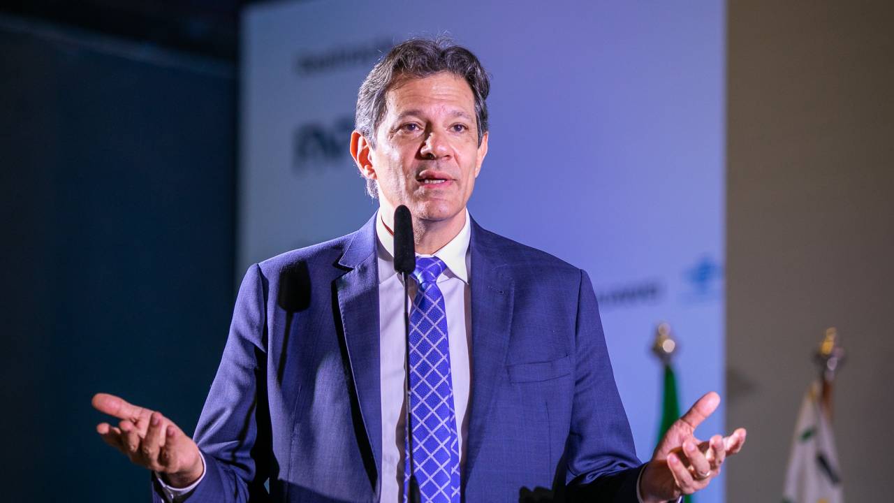 O ministro da Fazenda, Fernando Haddad