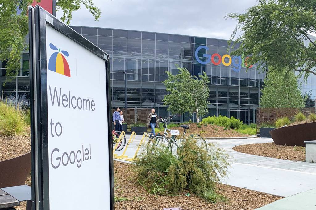 AP20295097621368.jpg NA MIRA - Sede da big tech nos EUA: a empresa afirma que não produz conteúdo