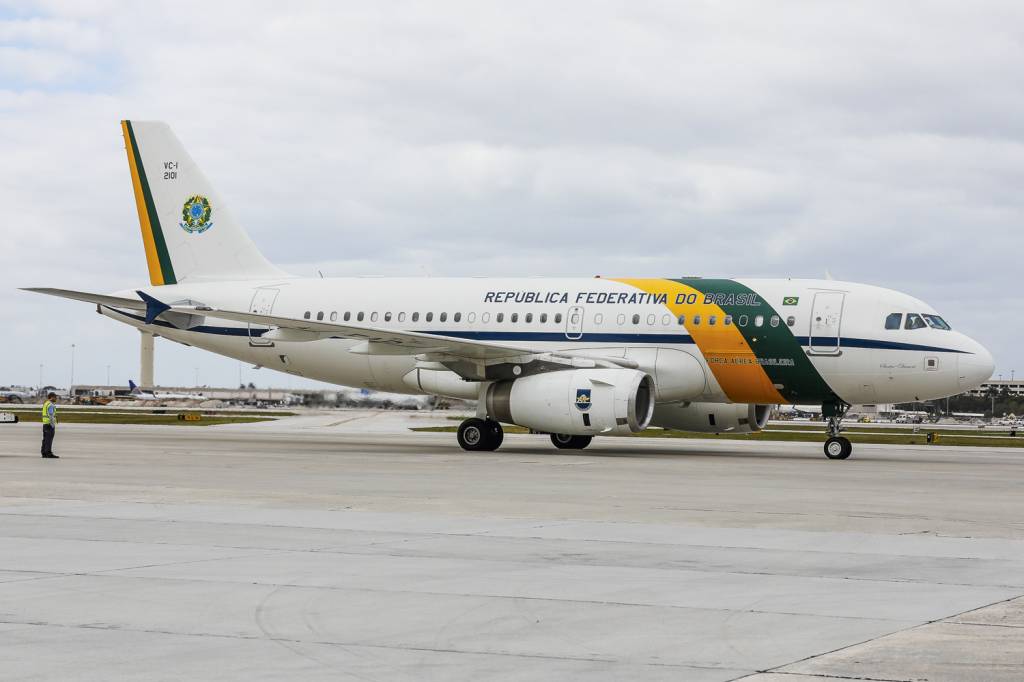 AVIAO-PRESIDENCIAL-ESTADOS-UNIDOS-EUA-2020-1-(5).jpg VEÍCULO - Avião da FAB: outras cinco viagens foram feitas pelos traficantes