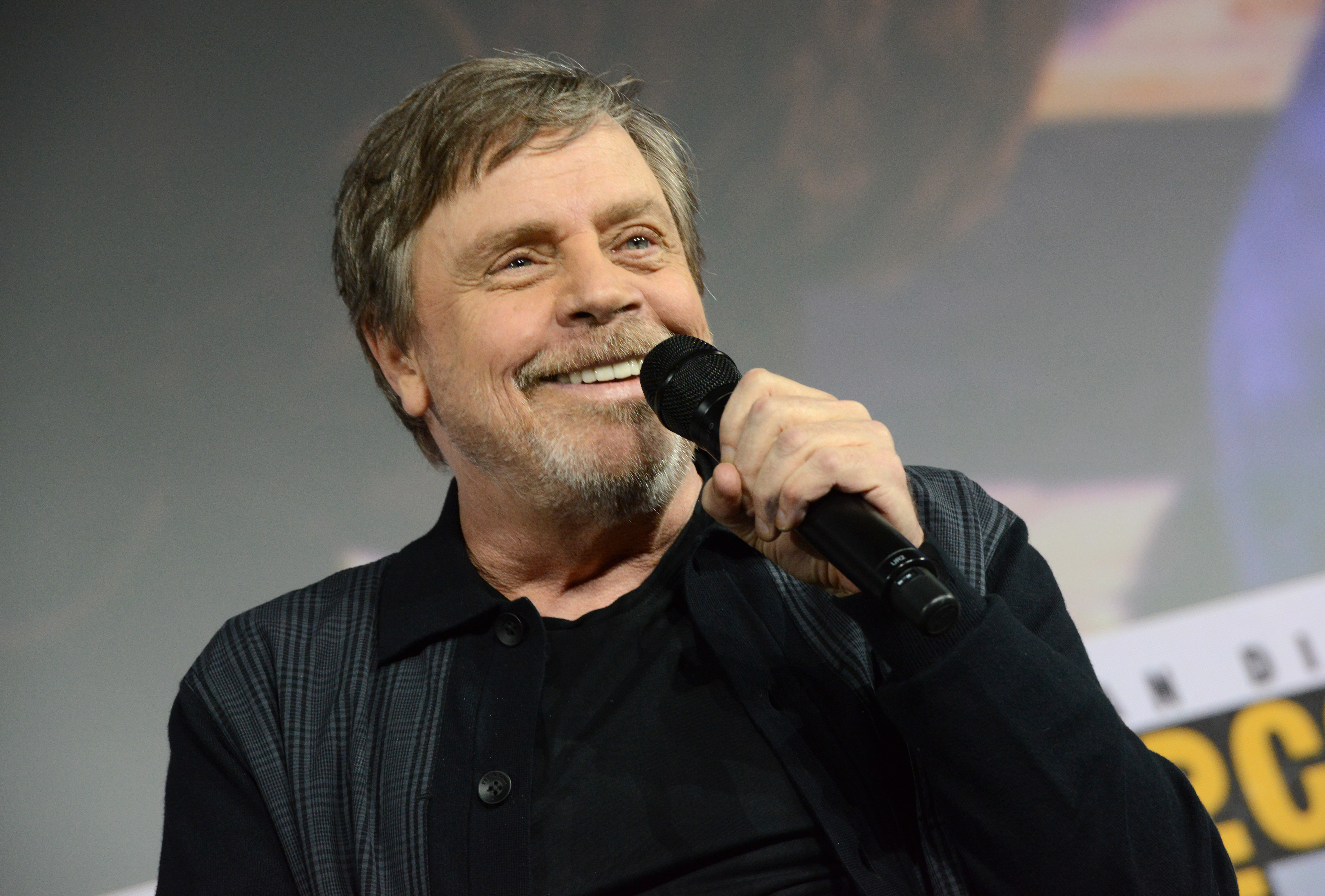 SAN DIEGO, CALIFORNIA - JULY 19: Mark Hamill accepts the Icon award during the Netflix's "The Dark Crystal: Age Of Resistance" Panel during 2019 Comic-Con International at San Diego Convention Center on July 19, 2019 in San Diego, California. (Photo by Albert L. Ortega/Getty Images)
