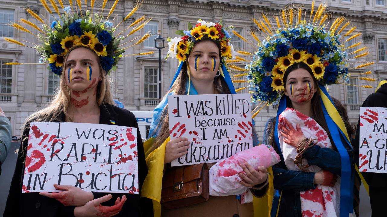 Ukrainians Protest In London