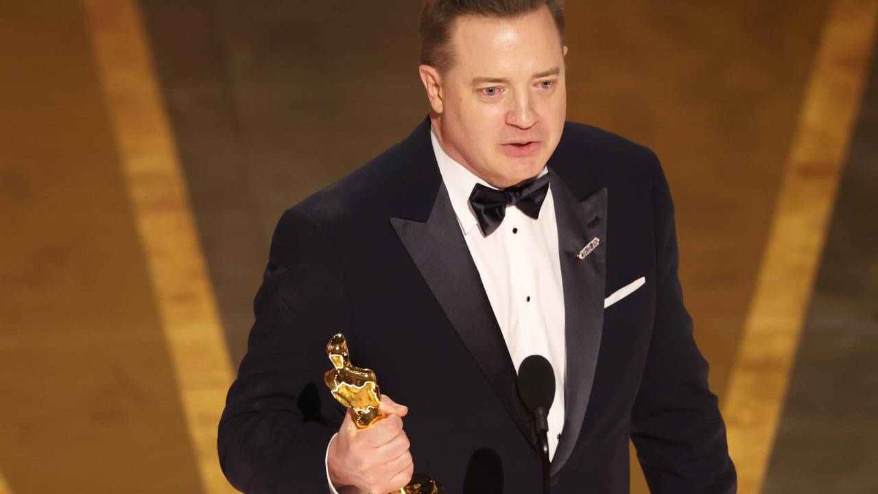 Brendan Fraser at the 95th Annual Academy Awards held at Dolby Theatre on March 12, 2023 in Los Angeles, California. (Photo by Rich Polk/Variety via Getty Images)