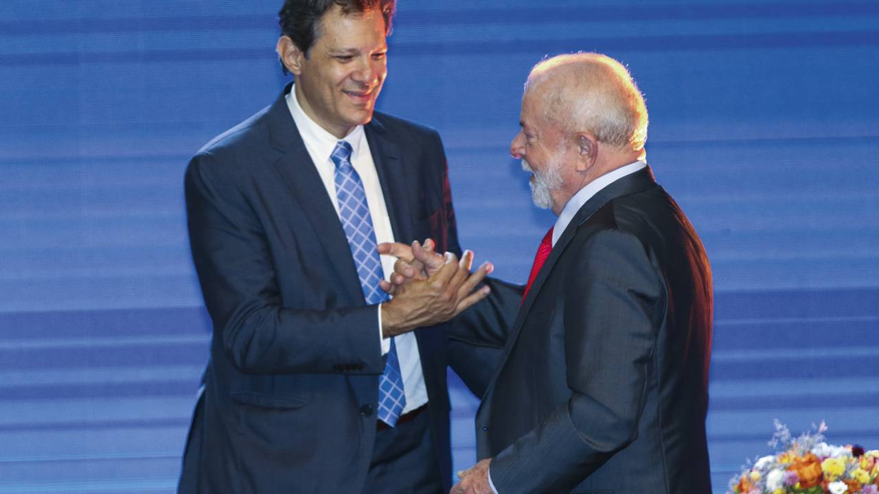 OPÇÃO - Lula e Haddad: o ministro é cotado, mas o presidente deve tentar a reeleição