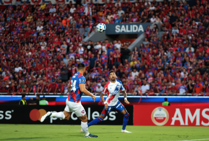 Lance da partida entre Cerro Porteño e Fortaleza, pela Libertadores - 16/03/2023