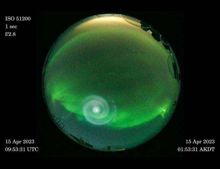 Foguete da SpaceX afeta aurora boreal no Alasca