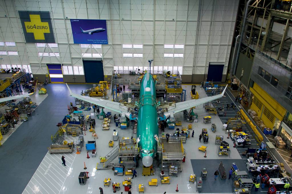 K66444-03 NA FÁBRICA - Linha de produção do 737 Max nos EUA: projeto apressado