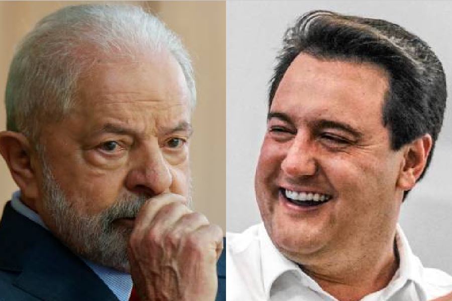 No Paraná, 65% rejeitam Lula e 85% aprovam Ratinho Júnior