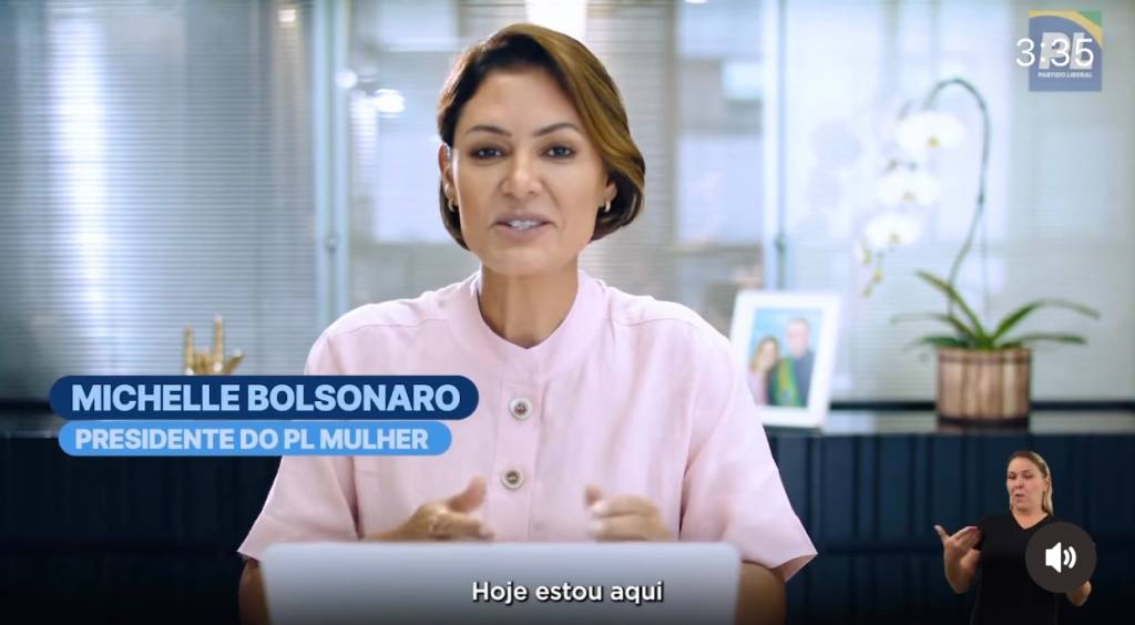 De olho em 2026, PL aposta em propaganda partidária centrada em Michelle