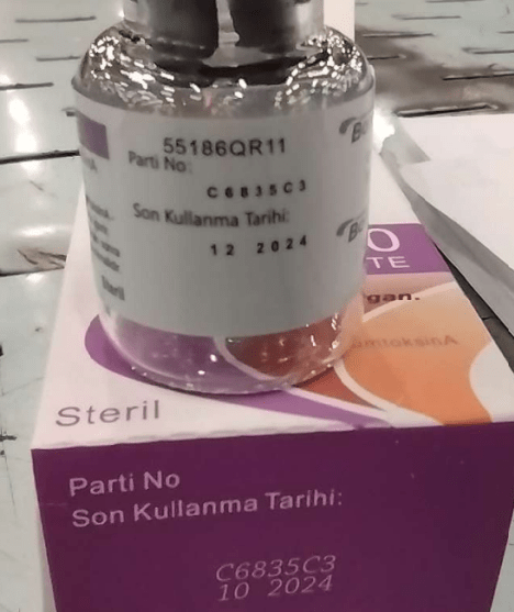 botox2 FALSIFICAÇÃO: Versão adulterada tem embalagem em turco