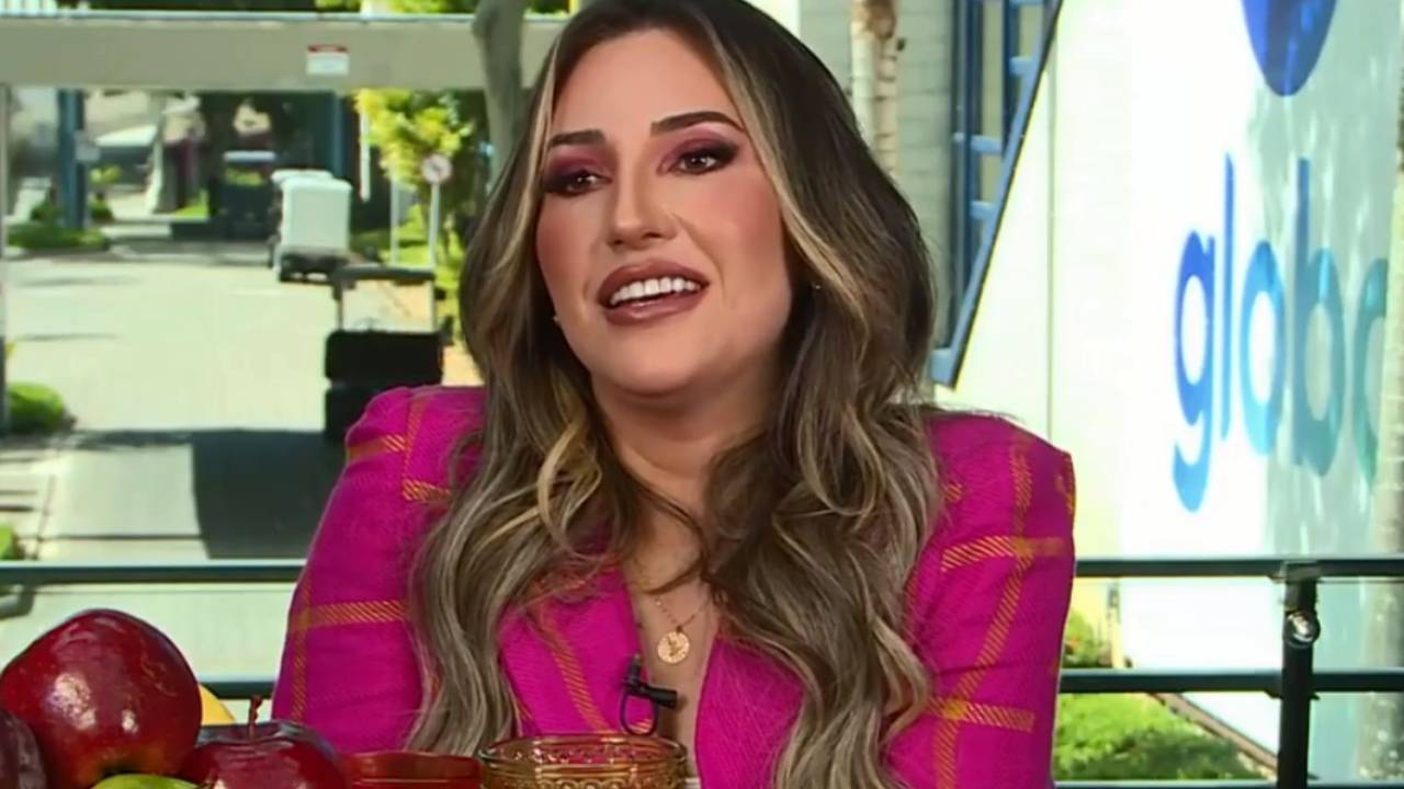 Amanda Meirelles no café da manhã do 'Mais Você', da Globo