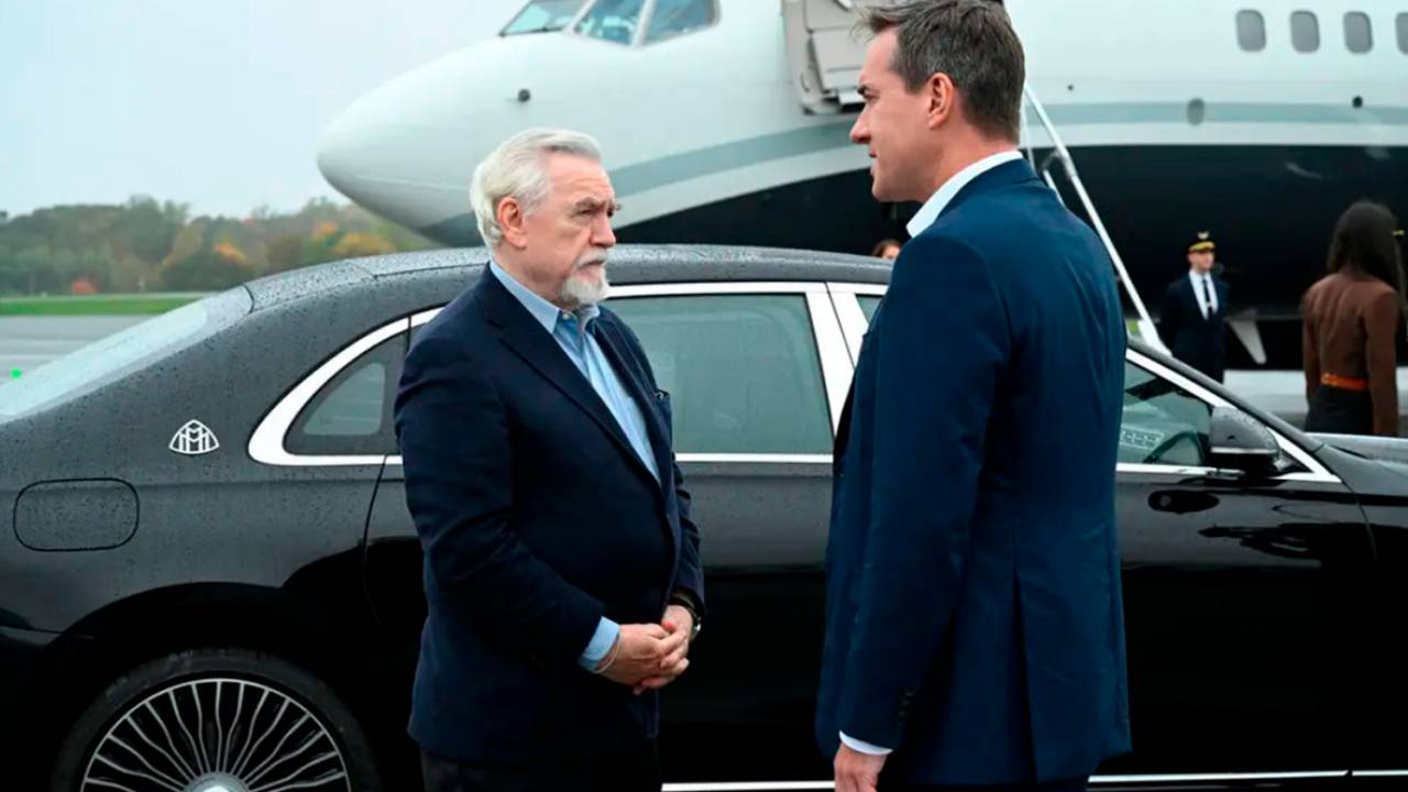 Logan (Brian Cox) e Tom (Matthew Macfadyen) em 'Succession'