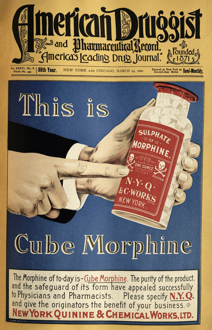 GettyImages-1397987864.jpg PANACEIA - Propaganda: no início do século XX, a morfina era promovida e vendida sem restrições