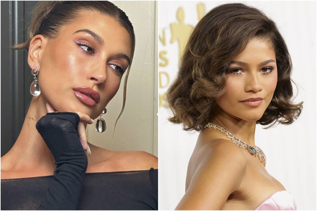 Hailey-Rhode-Baldwin-Bieber.jpg SOFISTICADAS - Hailey Bieber e Zendaya: com mais ou menos brilho, tons de rosa viram marcas de influenciadoras internacionais