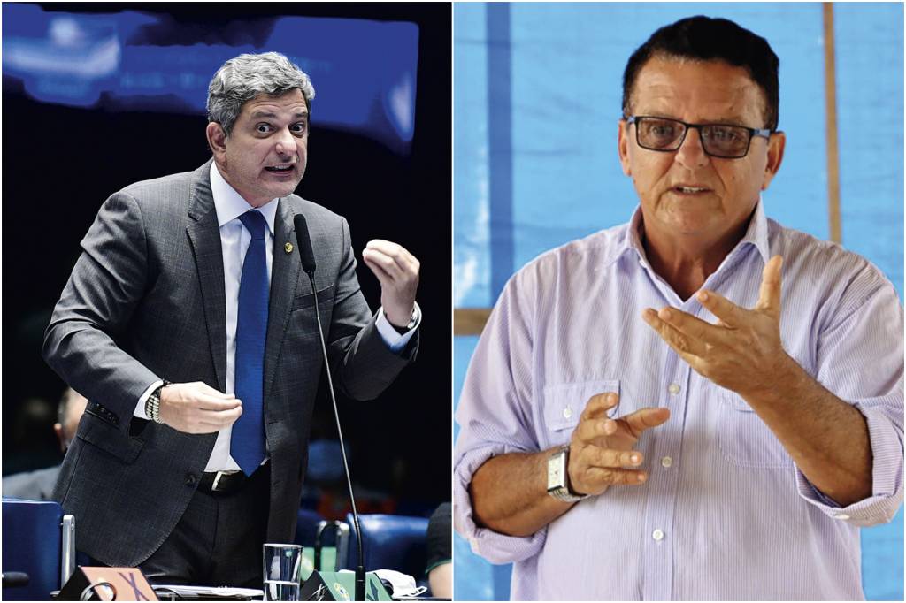 SENADOR-ROGERIO-CARVALHO-1.jpg MEU TERRITÓRIO - O senador Carvalho (à esq.) e Macedo: “O partido vai apoiar a reeleição do atual prefeito”