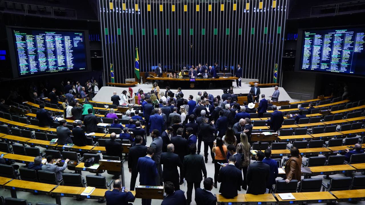 Sessão deliberativa na Câmara dos Deputados