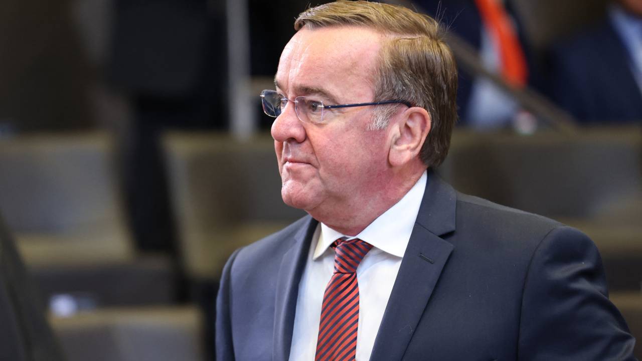 German Defence Minister Boris Pistorius looks on before a meeting at the NATO headquarters in Brussels, on June 16, 2023 as part of a two-day meeting of the North Atlantic Council (NAC) at the level of Defence Ministers on 15-16 June 2023. (Photo by SIMON WOHLFAHRT / AFP)