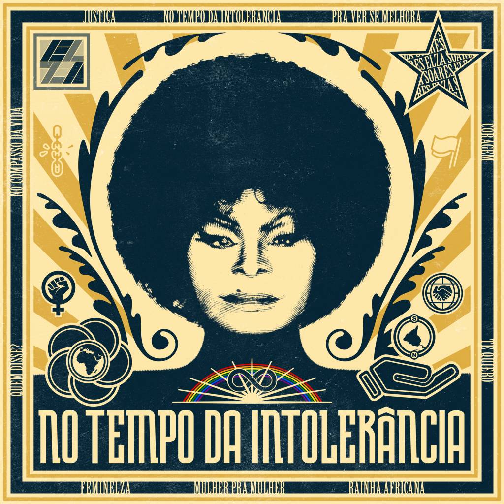 CAPA_Elza Soares_No Tempo da Intolerância Capa do álbum póstumo 'No Tempo da Intolerância, de Elza Soares