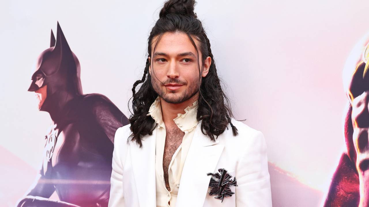 Ezra Miller na premiere de 'The Flash' em Hollywood, 12 de junho