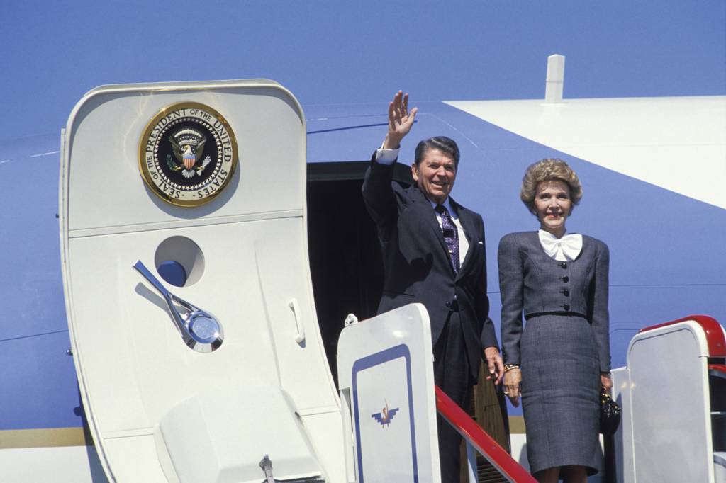 GettyImages-965978088.jpg PASSADO - Reagan: imagem de um conservadorismo que o trumpismo aniquilou