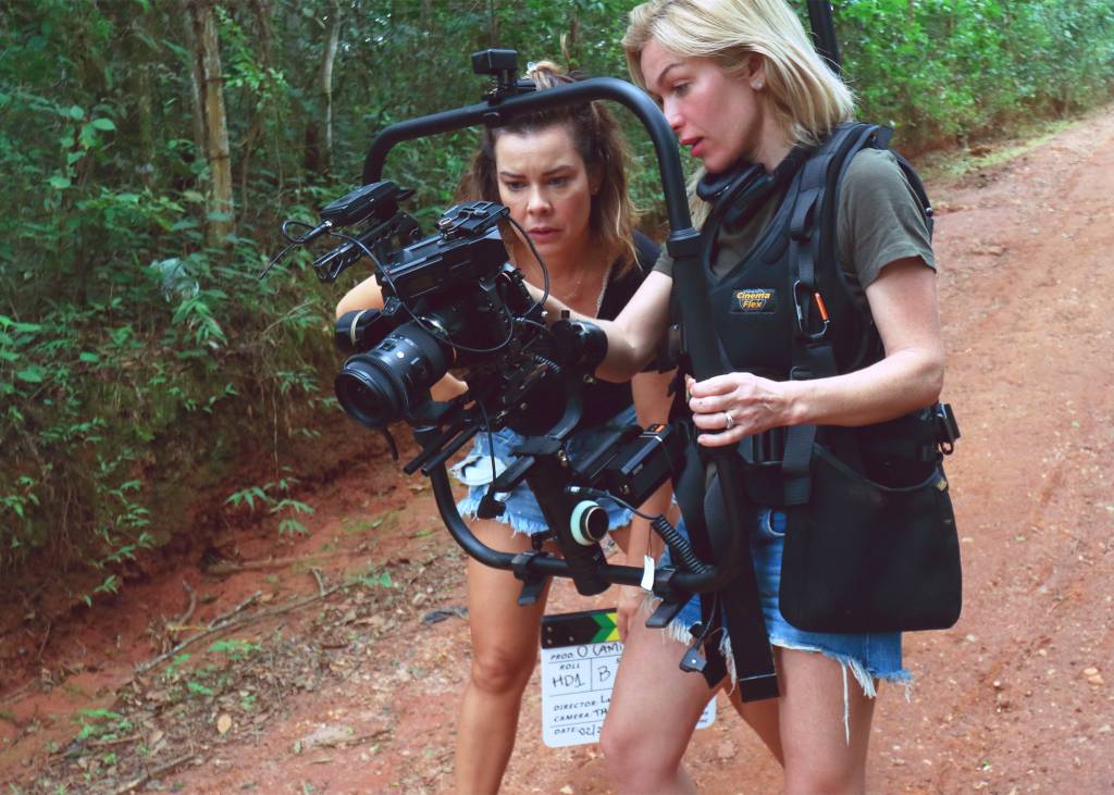Lud-e-Fe Fernanda Souza e Ludmila Dayer nas filmagens do documentário 'Eu' -