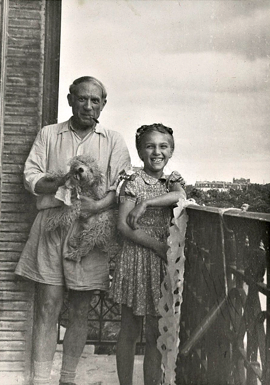 PABLO PICASSO MAYA.jpg INSPIRAÇÃO - Picasso com Maya, que ele pintou: diferença de 54 anos