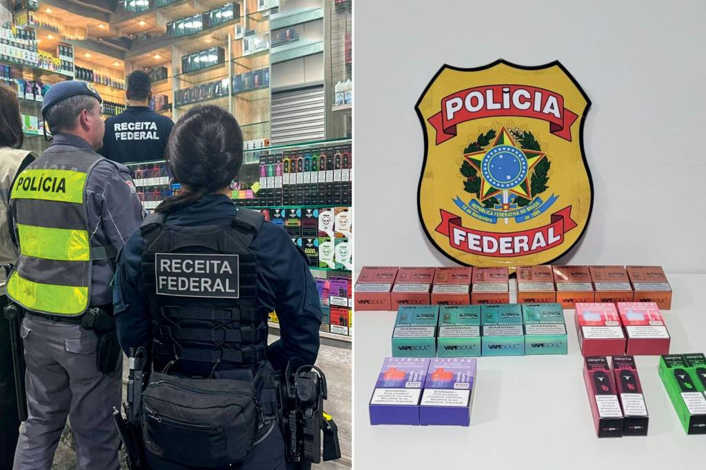 PF-VAPES MERCADO PARALELO - Brasil: produtos ilegais são vendidos em sites e lojas, que são alvo da polícia