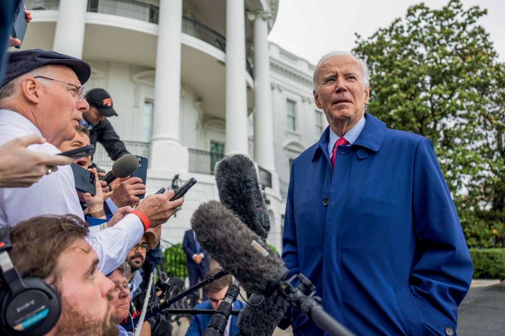 US President Joe Biden speaks on debt limit agreement from White House DESAGRADO - Biden: acusação de, junto com os aliados europeus, prolongar a guerra ao prover ajuda militar à Ucrânia